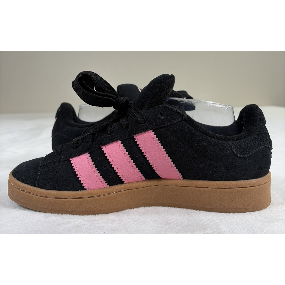 Adidas Campus 00s Womens 8.5 Black Pink Gum Sole Suede Sneakers Casual Charity - Picture 9 of 12